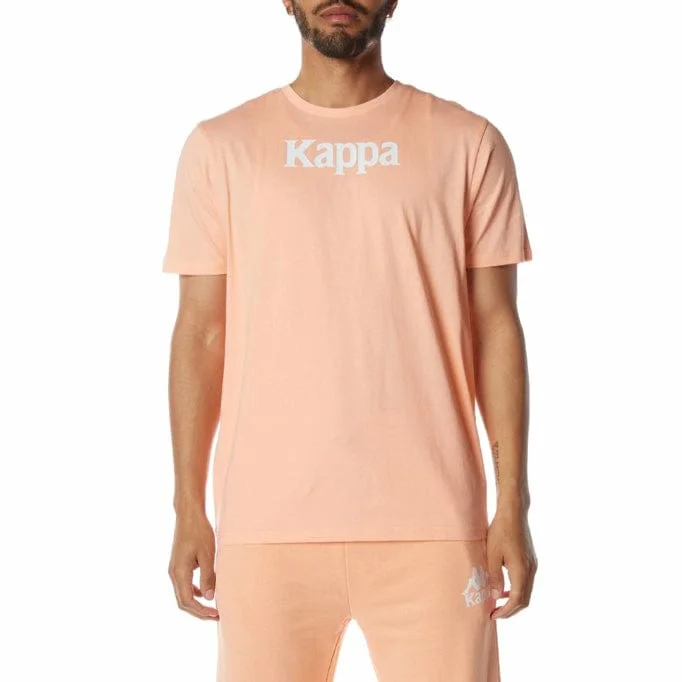 Kappa Authentic Runis T Shirt (Peach) 311BHUW Dapper Men's Bow