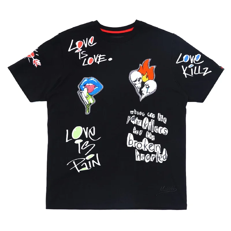 M295 Love Kills Tee - Black Traditional Men's Wool