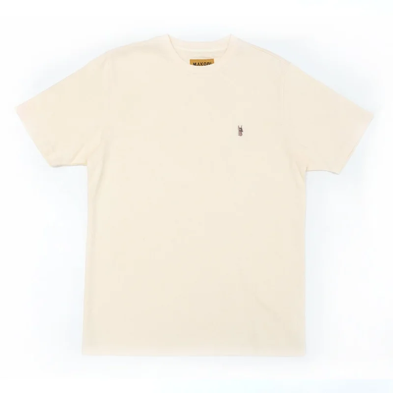M298 Embossed Knit Tee - Natural Casual Men's Short