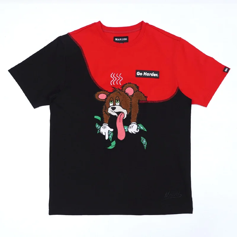 M410 Go Harder Tee - Red Unique Men's Patch