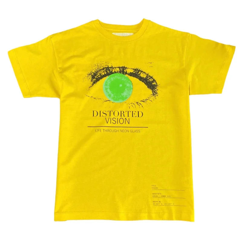 Neon Denim Vision T Shirt (Yellow) STT-015 Dapper Men's Bow