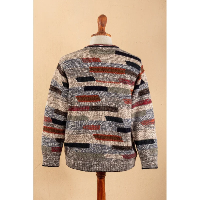 Novica Handmade Inca Walls Mens Pullover Artistic Men's Hand