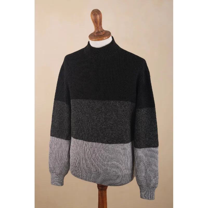 Novica Handmade Peru In Three Mens Baby Blend Sweater Tough Men's Tactical