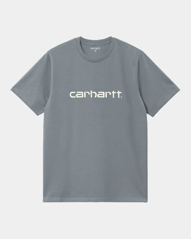 Script T-Shirt | Dove Grey / Wax Bold Men's Statement