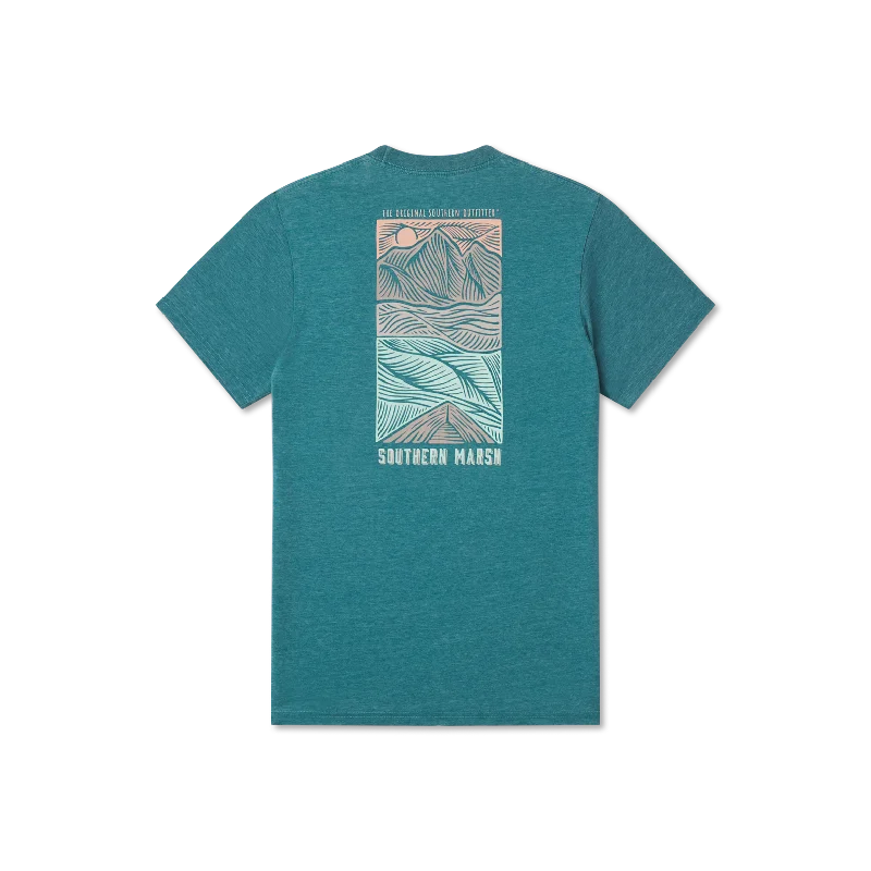SEAWASH™ Tee - Woodcut Canoe Trendy Men's Bucket