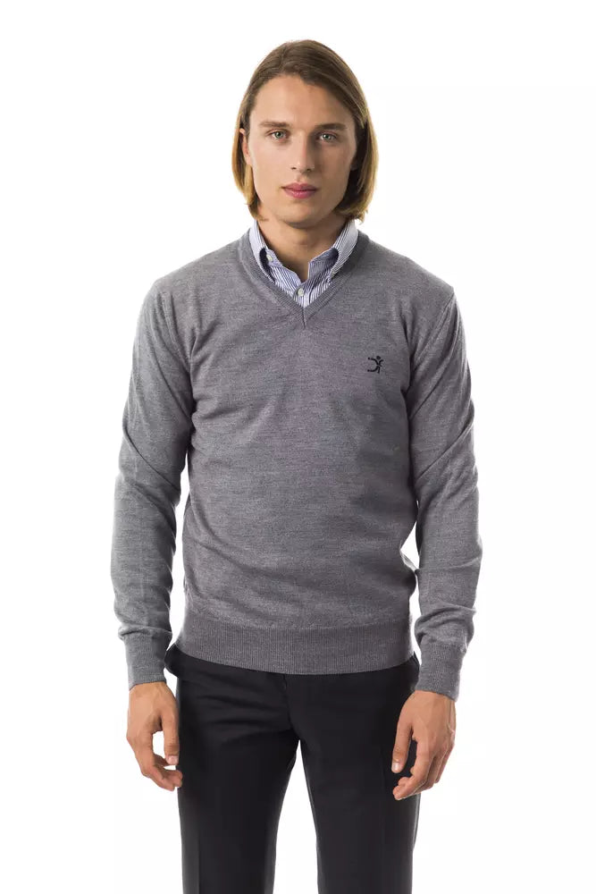 Uominitaliani  Merino Wool Men's Sweater Modern Men's 