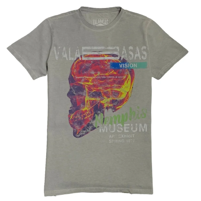 Valabasas Vision Tee (Vintage Light Grey) Refined Men's Hand