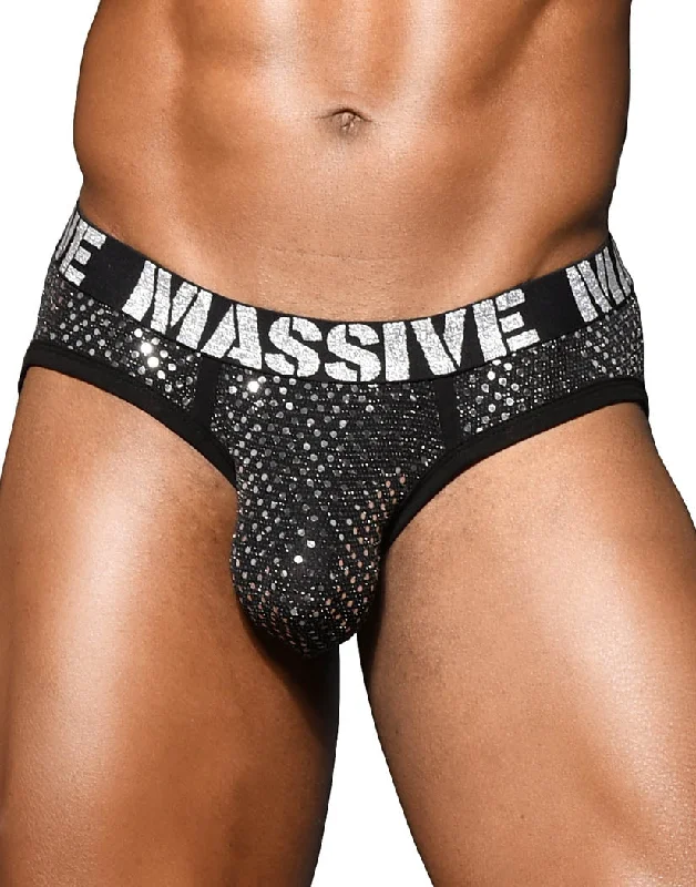 Andrew Christian MASSIVE Disco Brief 92134 Bold Men's Animal