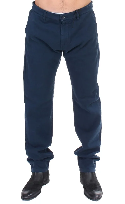 GF Ferre  Stretch Straight Fit Pants Men's Chinos Sharp Men's Italian