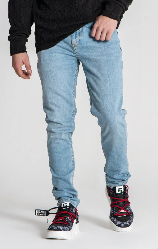 Light Blue Core Slim Fit Jeans Bold Men's Statement