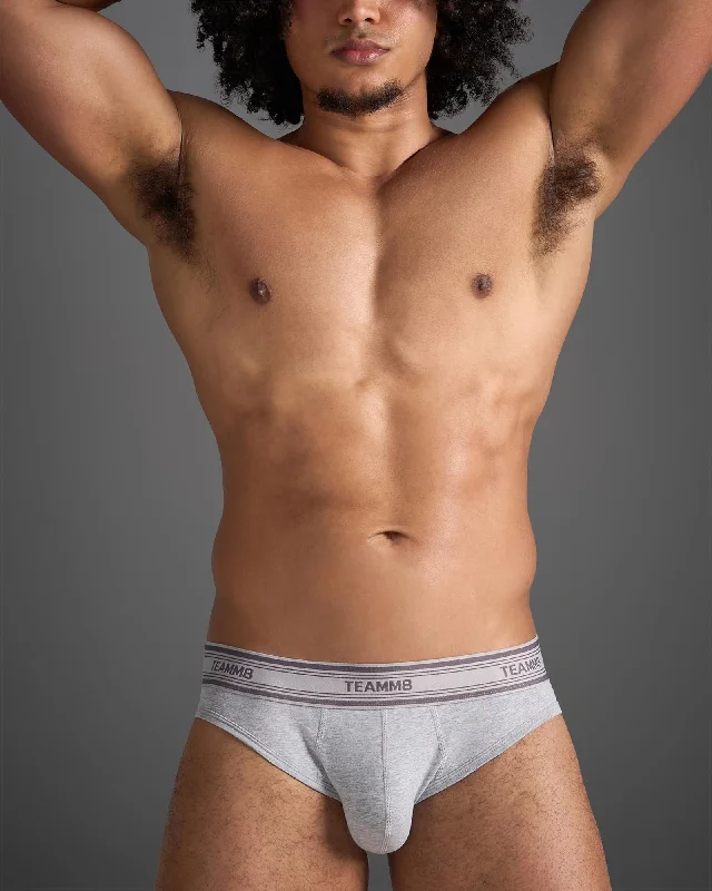 New Classic Cotton Brief - Grey Marle Refined Men's Velvet