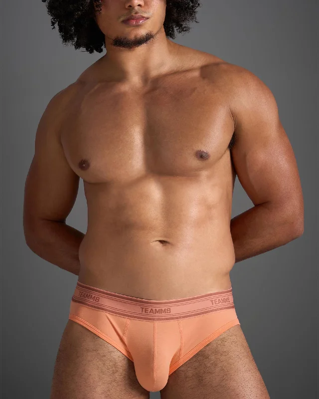 New Classic Cotton Brief - Peach Unique Men's Patch