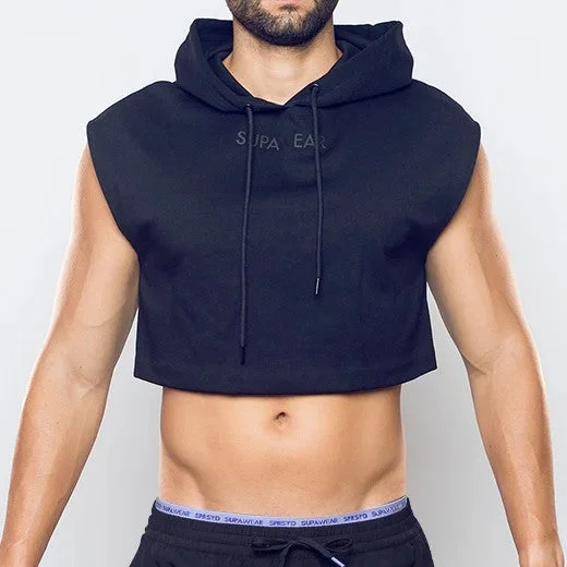 Supawear cropped hoodie black Stylish Men's Neon